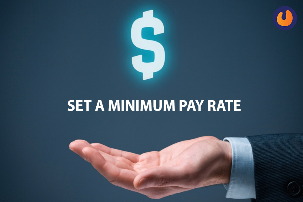 set a minimum pay rate