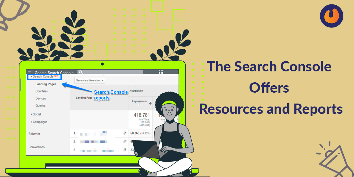 search console offers resource and reports